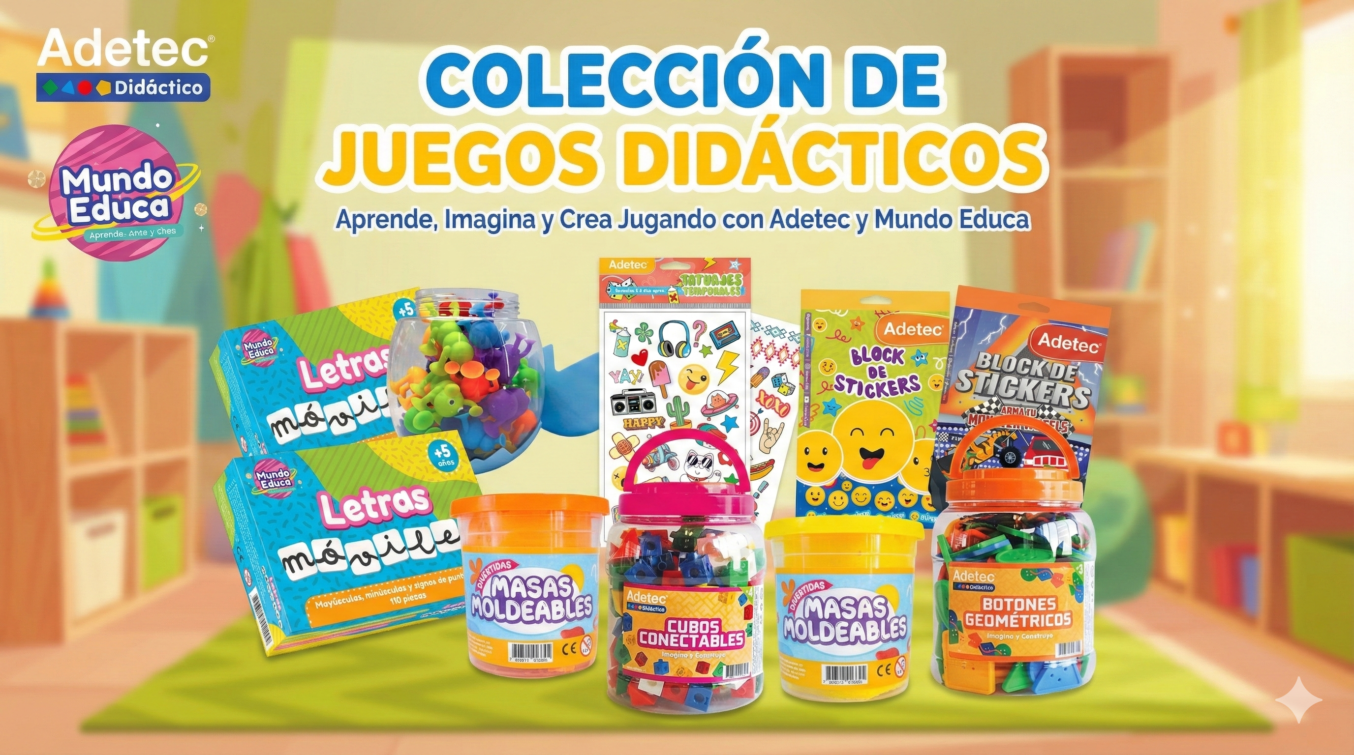 Juegos didácticos que combinan diversión y aprendizaje.