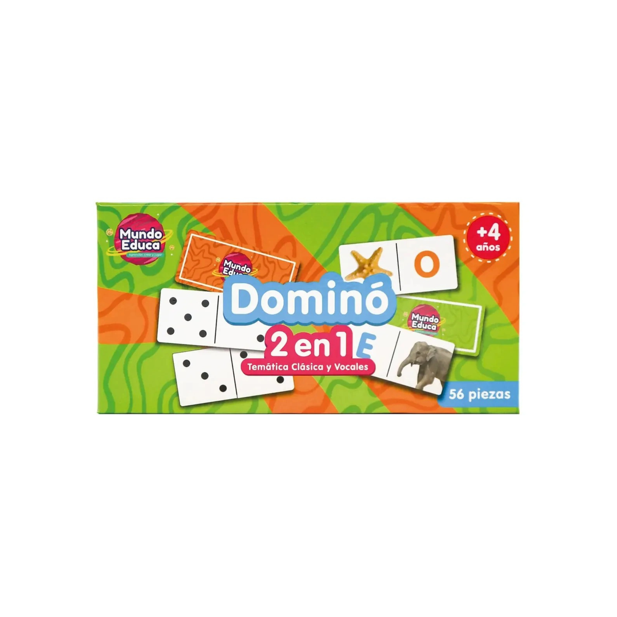 Dominó Infantil Adetec 56 Piezas 2 Temáticas