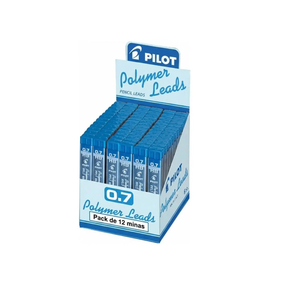 12 Minas 0.7mm Pilot 2B Y HB Recarga Tu Portaminas