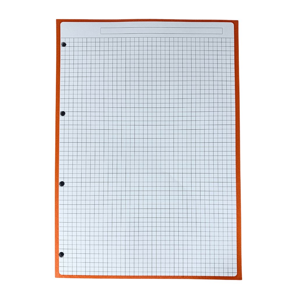 Hojas de Recambio A4 Borde Surtido Cuadrícula 5mm – 100gr, Pack de 60 Hojas