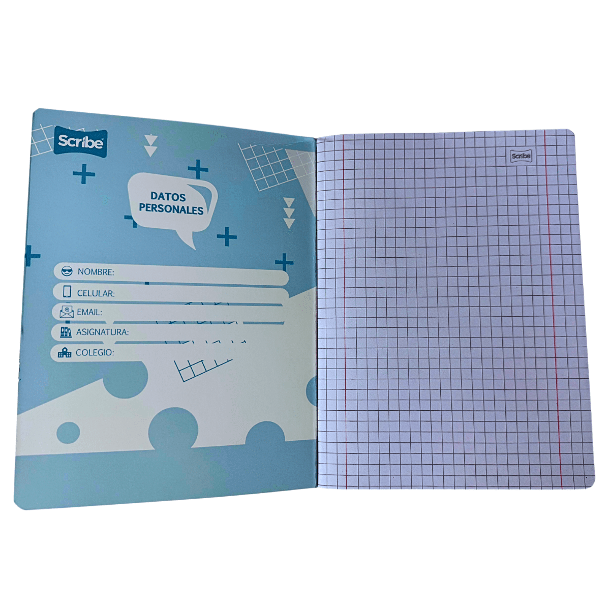 Cuaderno College Amarillo Matemática Scribe 80 Hojas, 7mm