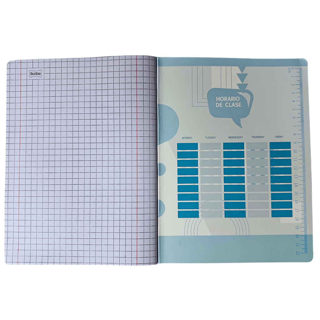 Cuaderno College Rojo Matemática Scribe 80 Hojas, 7mm