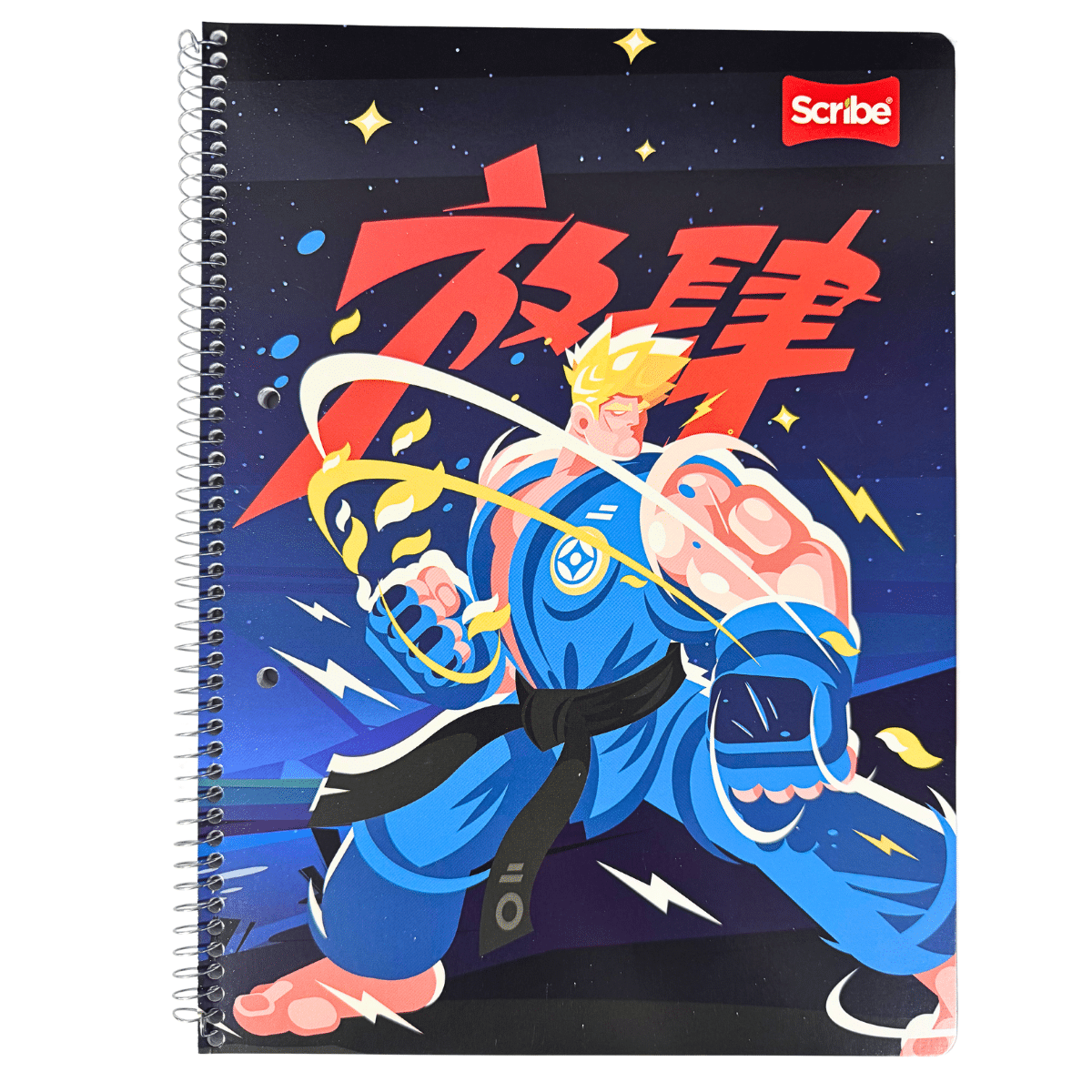 Cuaderno Universitario Scribe Ilustración 7mm x 100 Hojas Prepicadas y Orificio