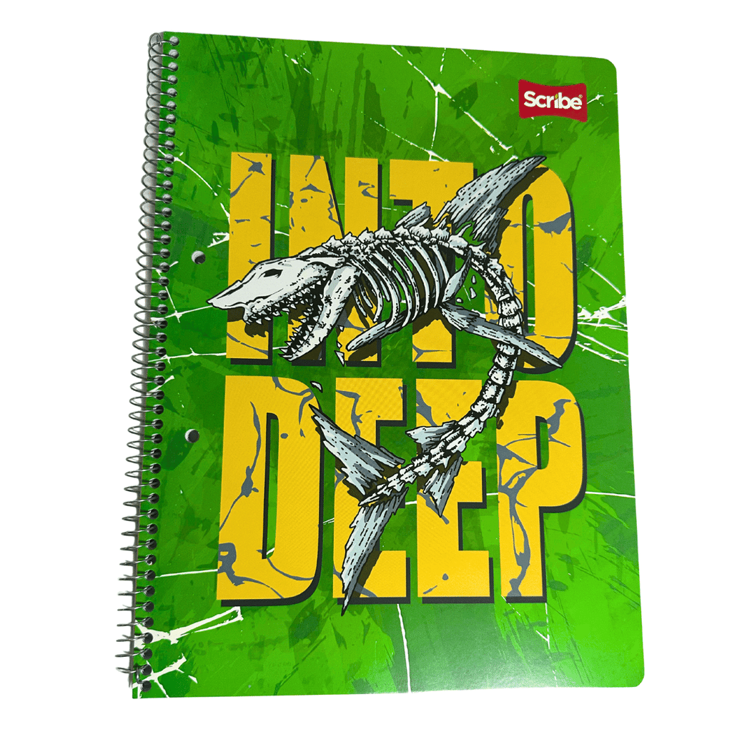 Cuaderno Universitario Scribe Deep 7mm x 100 Hojas Prepicadas y Orificio