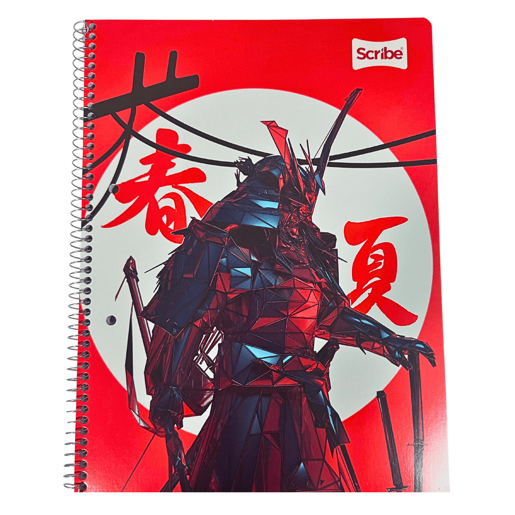 Cuaderno Universitario Scribe Samurai 7mm x 100 Hojas Prepicadas y Orificio