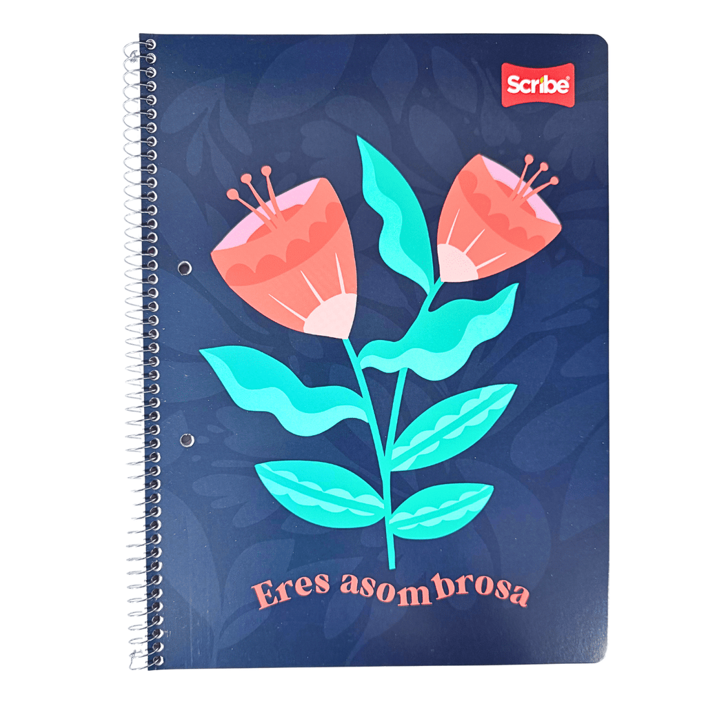 Cuaderno Universitario Scribe Azul 7mm x 100 Hojas Prepicadas y Orificio