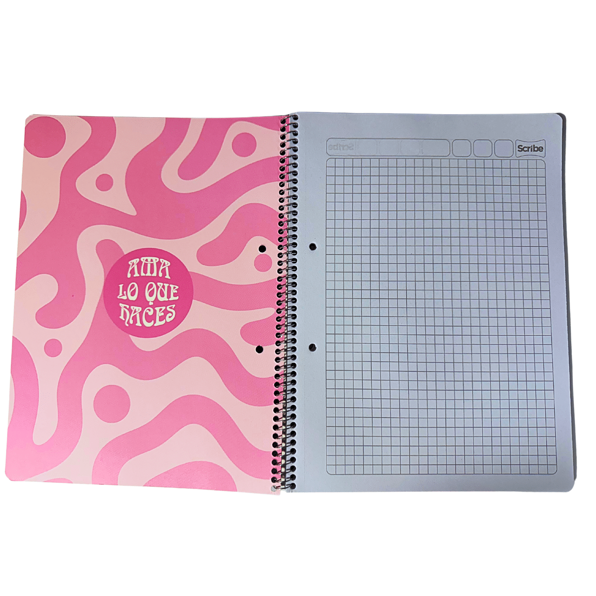 Cuaderno Universitario Scribe Azul 7mm x 100 Hojas Prepicadas y Orificio
