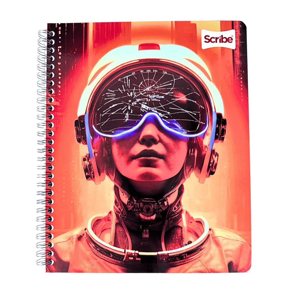 Cuaderno Universitario Scribe Robot 7mm x 100 Hojas