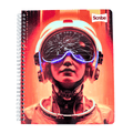 Cuaderno Universitario Scribe Robot 7mm x 100 Hojas