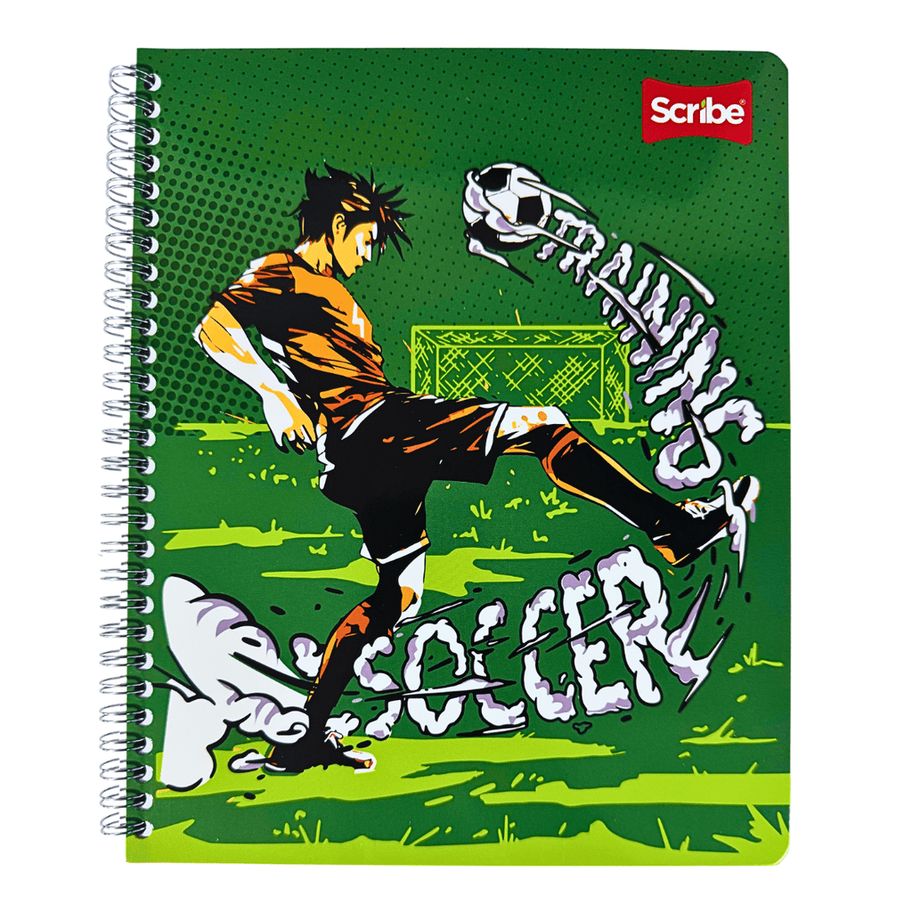 Cuaderno Universitario Scribe Futbol 7mm x 100 Hojas