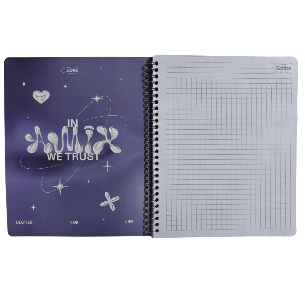 Cuaderno Universitario Scribe Incolors Lover 7mm x 100 Hojas