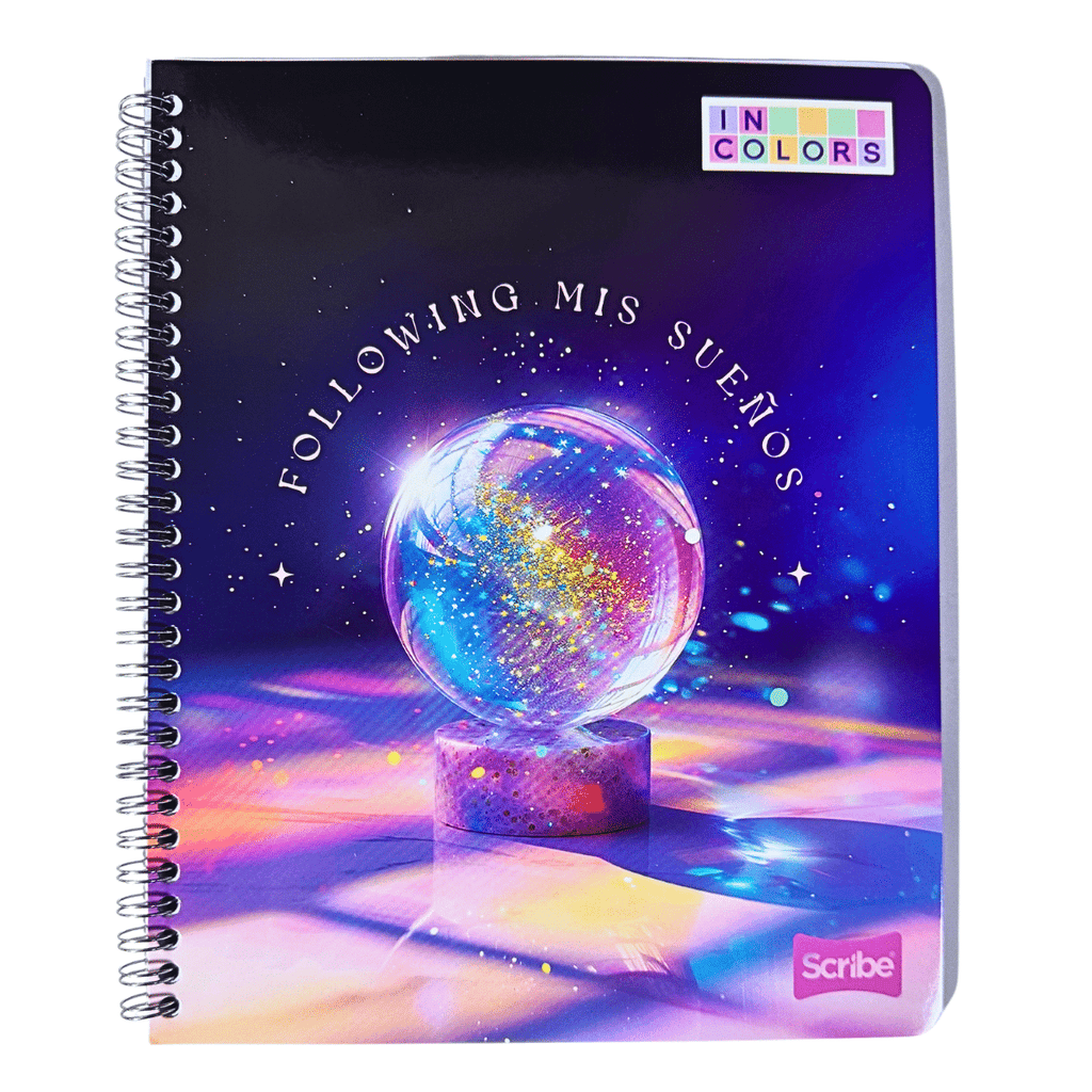 Cuaderno Universitario Scribe Incolors Cristal 7mm x 100 Hojas