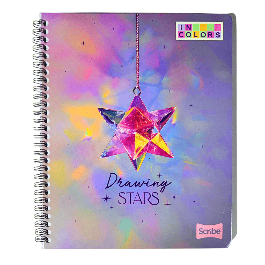 Cuaderno Universitario Scribe Incolors Stars 7mm x 100 Hojas