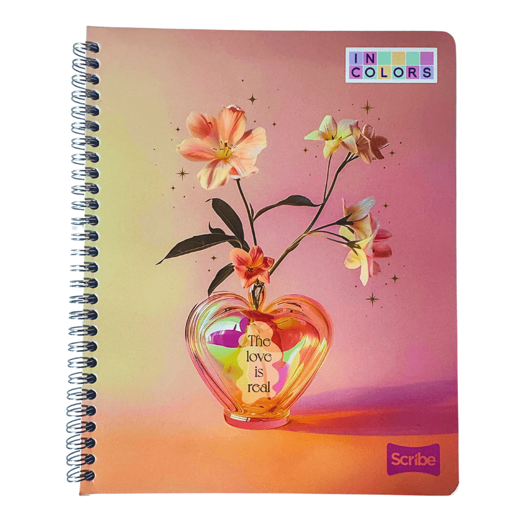 Cuaderno Universitario Scribe Incolors Lover 7mm x 100 Hojas