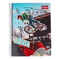 Cuaderno Universitario Tapa Dura Riders, Grande 7mm x 120 Hojas Scribe