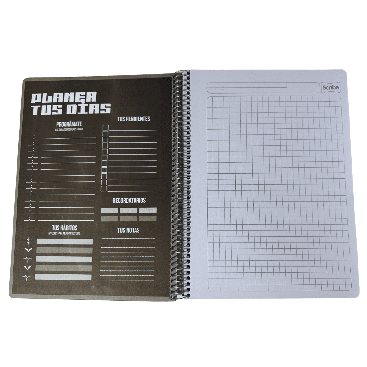 Cuaderno Universitario Tapa Dura Basquet, Grande 7mm x 120 Hojas Scribe