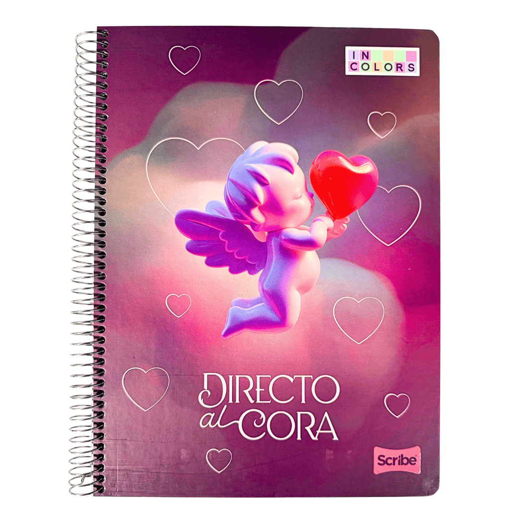 Cuaderno Universitario Tapa Dura Cupido, Grande 7mm x 120 Hojas Scribe