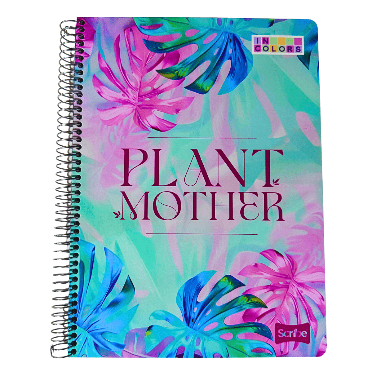 Cuaderno Universitario Tapa Dura Plant Mother, Grande 7mm x 120 Hojas Scribe