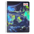 Cuaderno Universitario Tapa dura Tiburón, Mediano 7mm x 120 Hojas Scribe