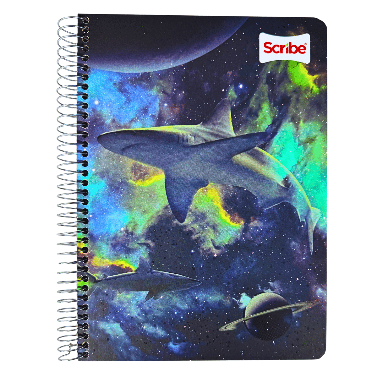 Cuaderno Universitario Tapa dura Tiburón, Mediano 7mm x 120 Hojas Scribe