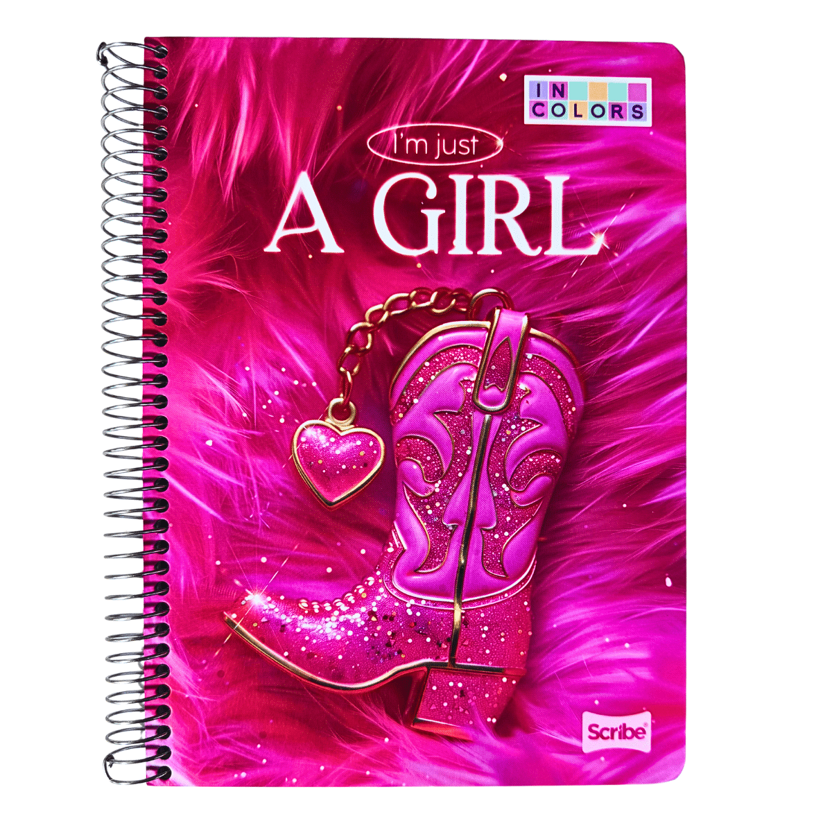 Cuaderno Universitario Tapa dura Girl, Mediano 7mm x 120 Hojas Scribe