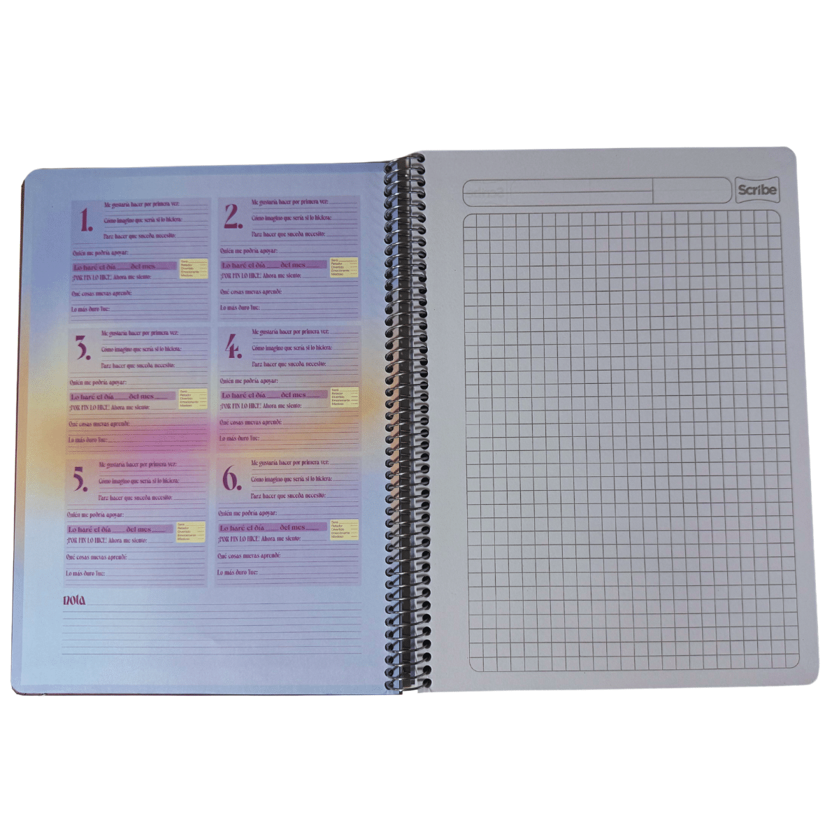 Cuaderno Universitario Tapa dura Girl, Mediano 7mm x 120 Hojas Scribe