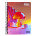 Cuaderno Universitario Tapa dura Hongo Fantasía, Grande 7mm x 150 Hojas Scribe