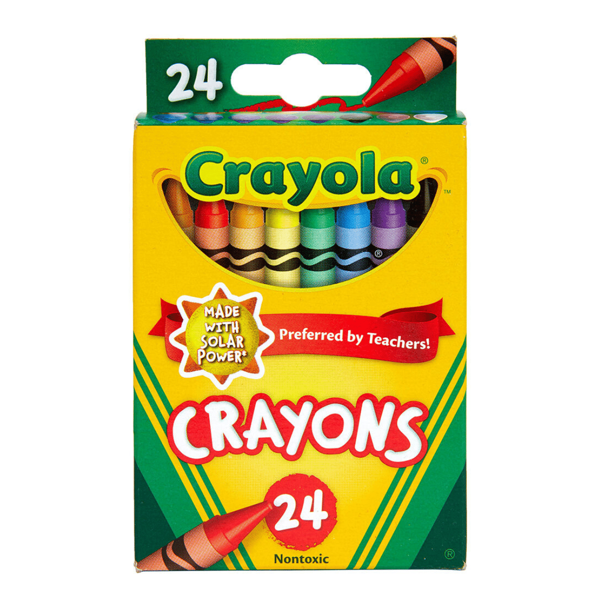 Crayones de Cera Crayola x 24 Colores – Resistentes, No Tóxicos, Uso Escolar