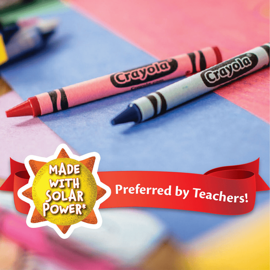 Crayones de Cera Crayola x 4 Colores – No Tóxicos, Uso Escolar