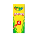 Crayones de Cera Crayola x 4 Colores – No Tóxicos, Uso Escolar