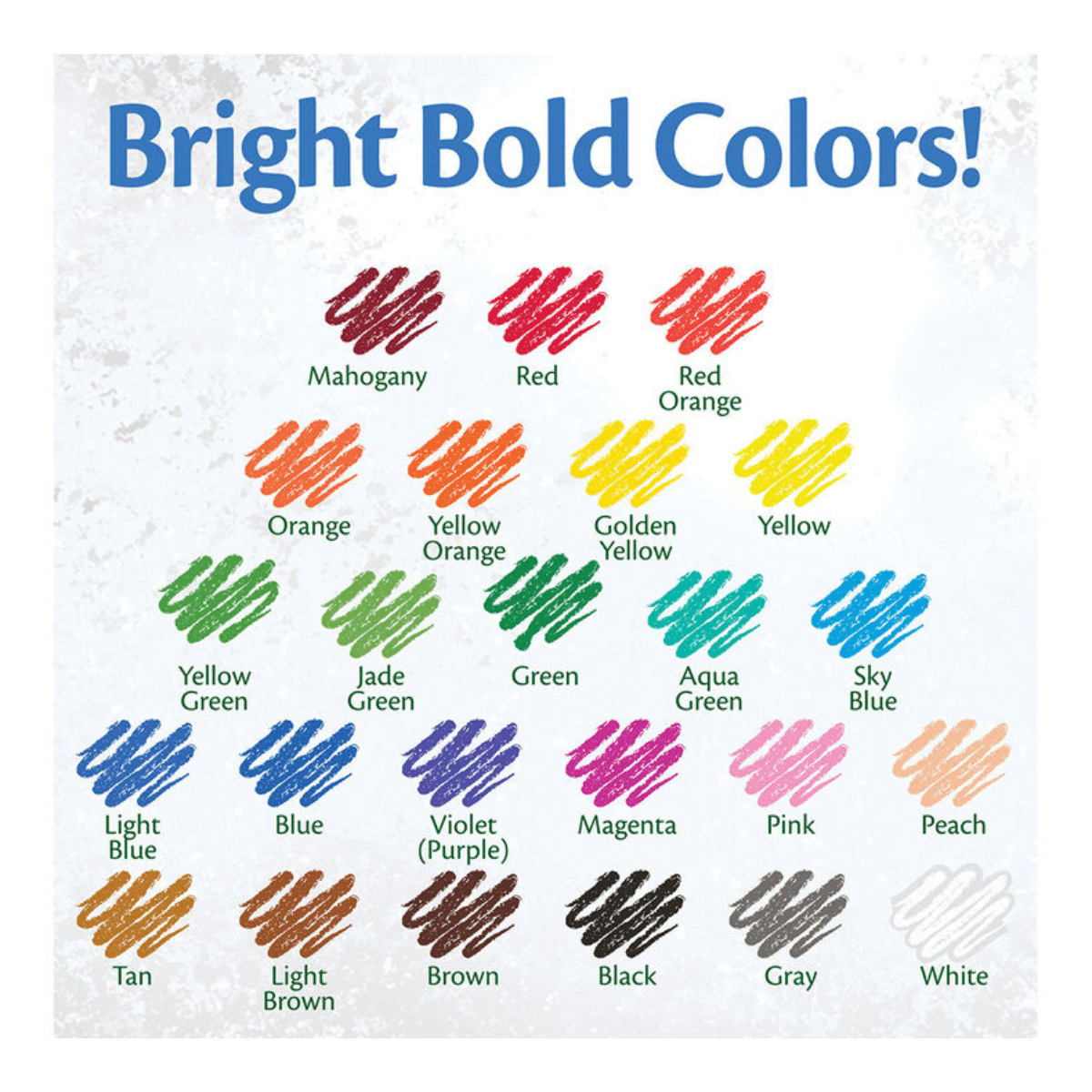 Lápices de Colores Largos Crayola x 24 – No Tóxicos, Resistentes y Preafilados