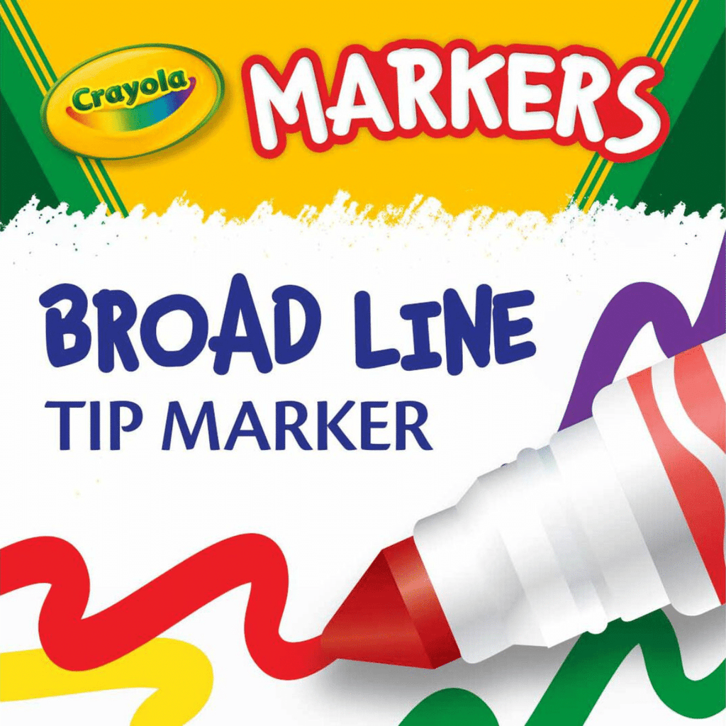 Rotuladores Crayola De Línea Ancha Colores Clásicos 10 Und