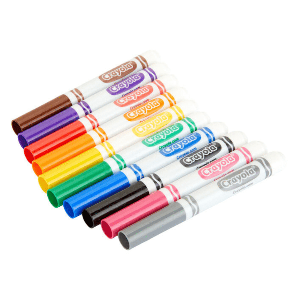 Rotuladores Crayola De Línea Ancha Colores Clásicos 10 Und