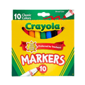 Rotuladores Crayola De Línea Ancha Colores Clásicos 10 Und