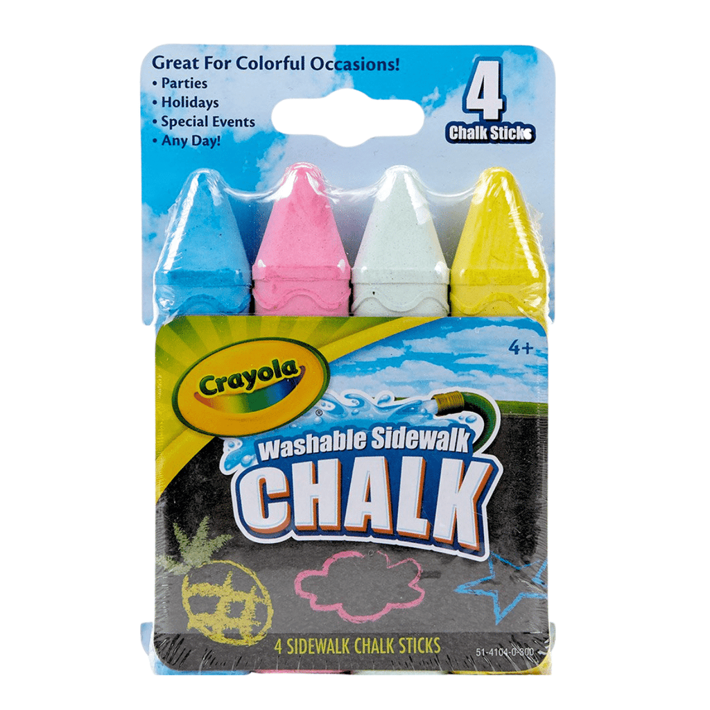 Tizas de Colores Crayola 4 Und – No Tóxico para Niños