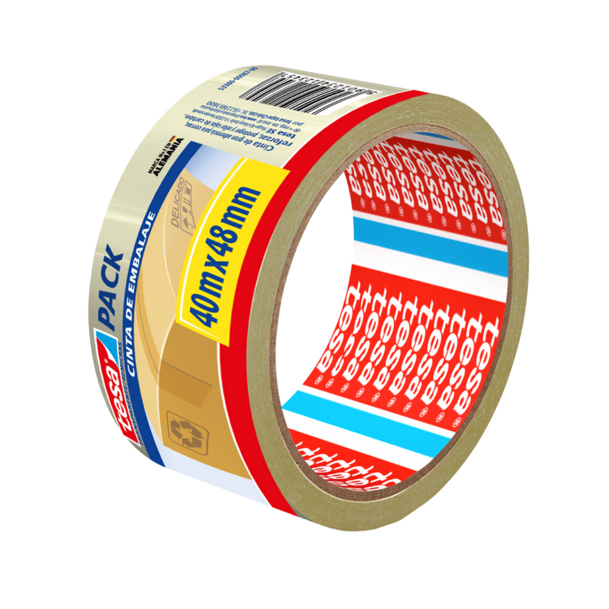 Cinta Para Embalaje Tesa De 40 Metros x 48mm Transparente, 40 Micras