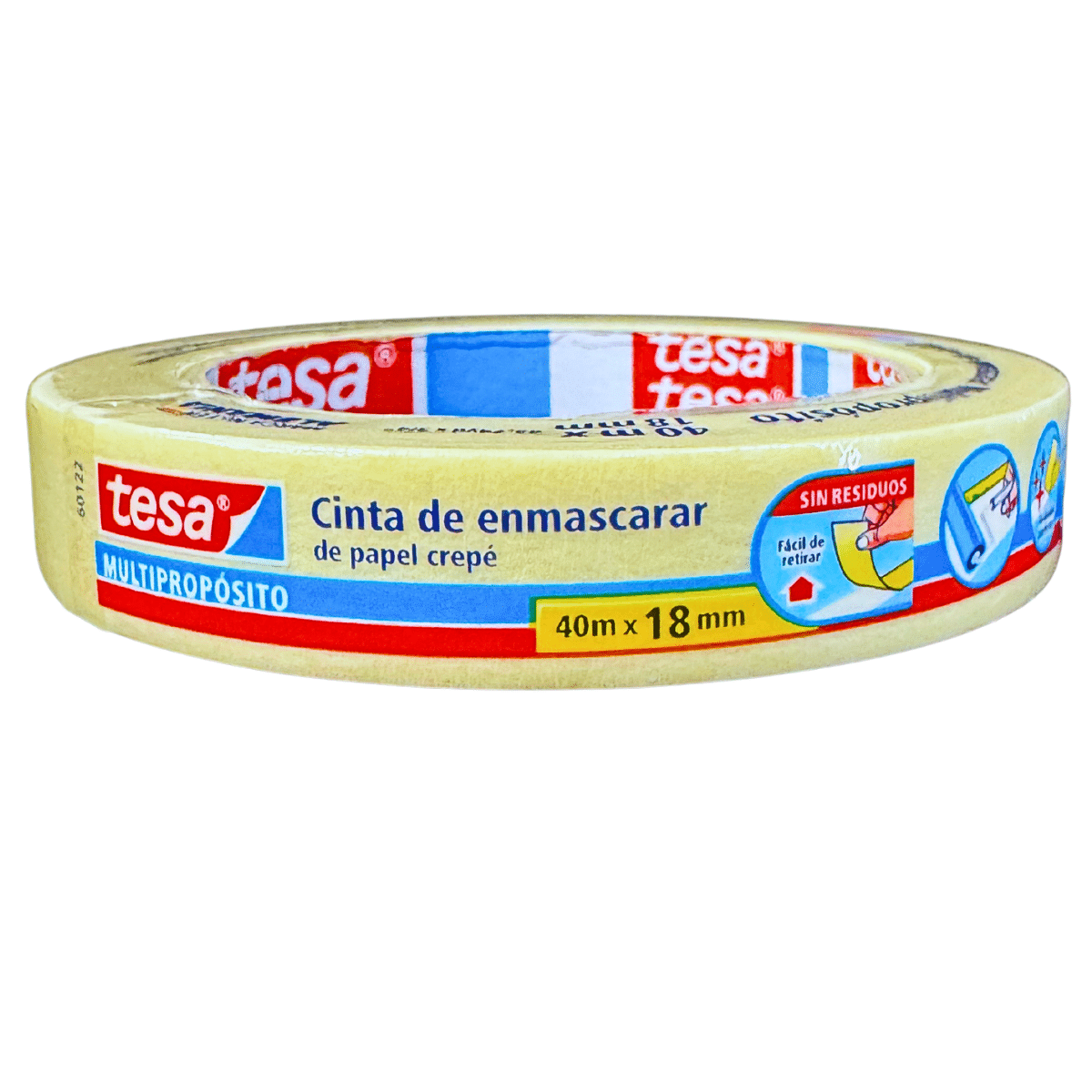 Masking Tape Tesa 18mm x 40 M Cinta Para Enmascarar Multipropósito