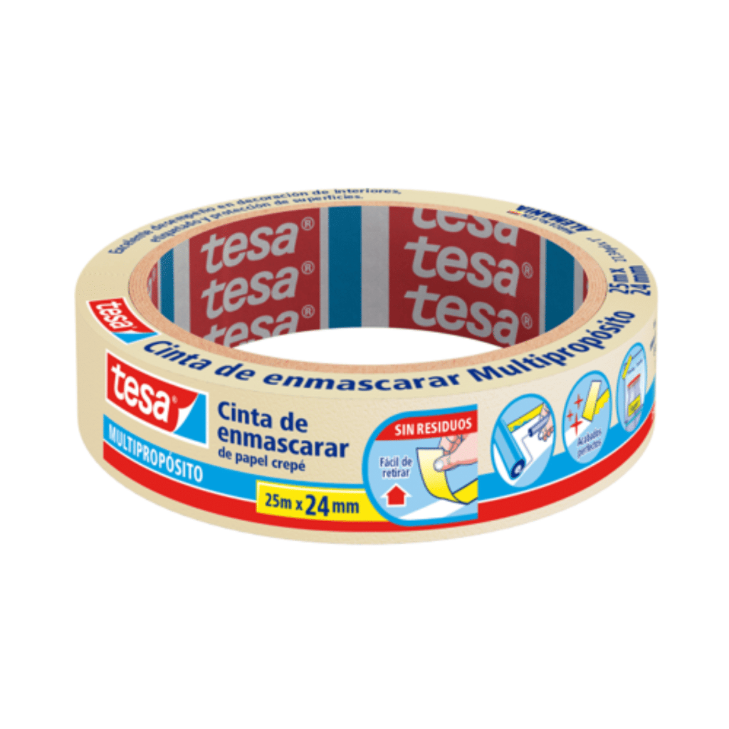 Cinta Para Enmascarar Tesa 24mm x 40 M Masking Tape Multipropósito