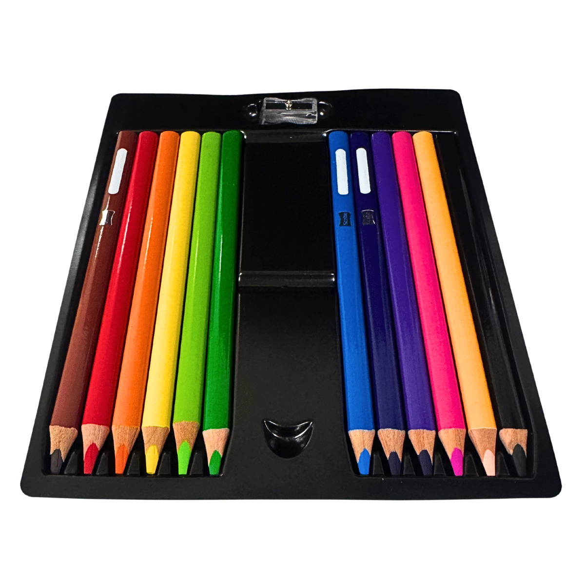 Lápices De Colores Jumbo Scribe Triangular 12 Und + Sacapunta