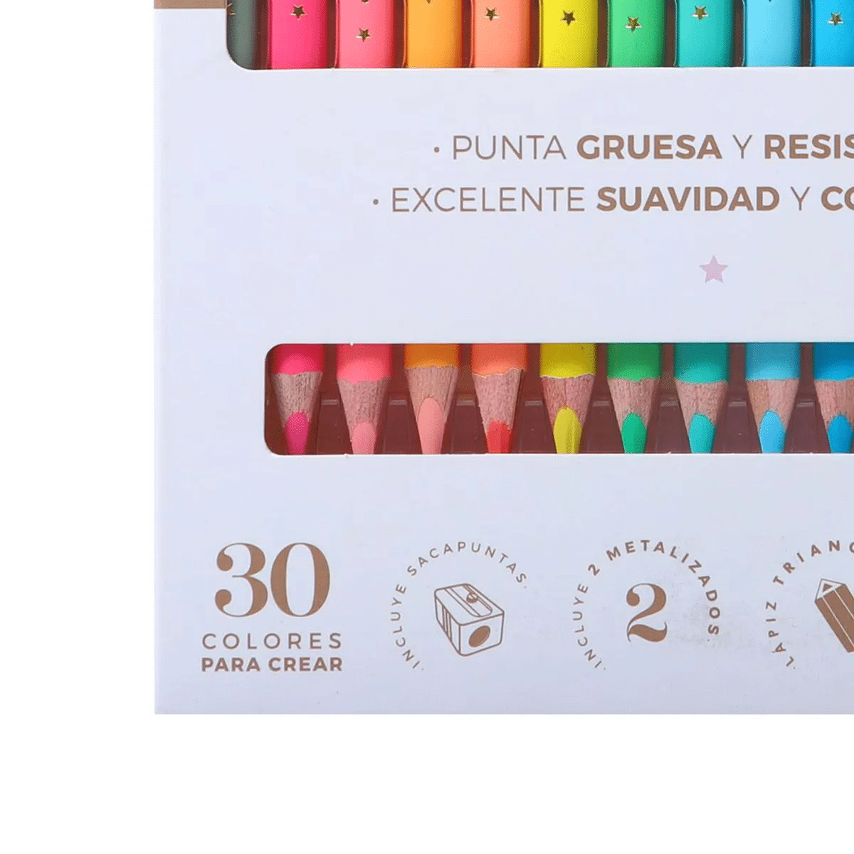 Lápices de Colores Incolors Doble Punta Scribe x 15 Unidades, Calidad Premium