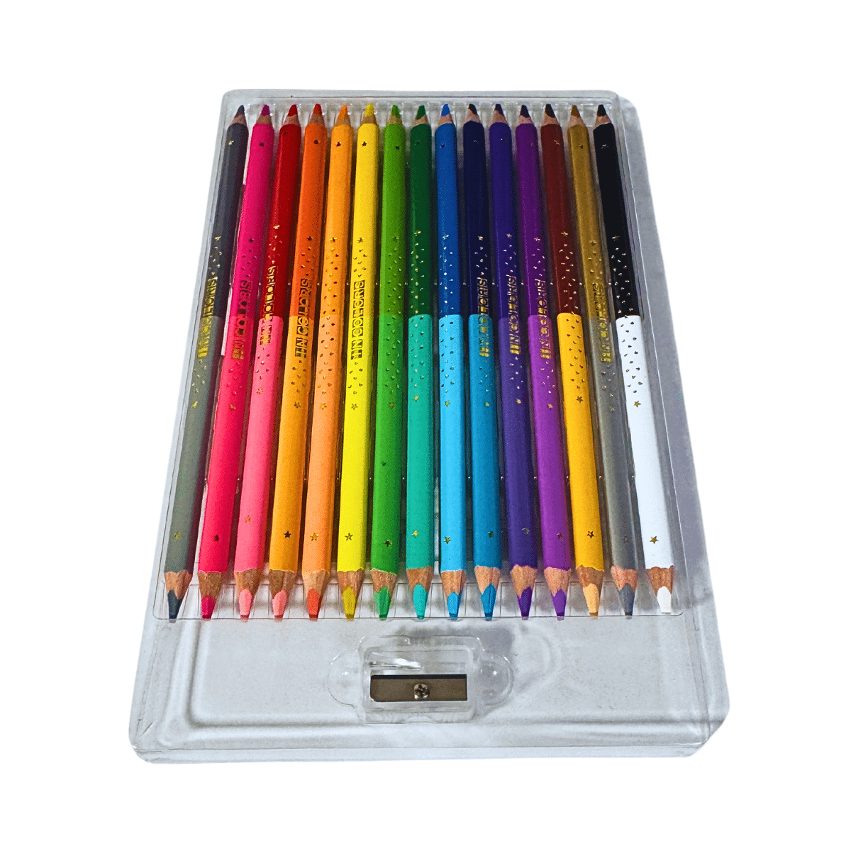 Lápices de Colores Incolors Doble Punta Scribe x 15 Unidades, Calidad Premium