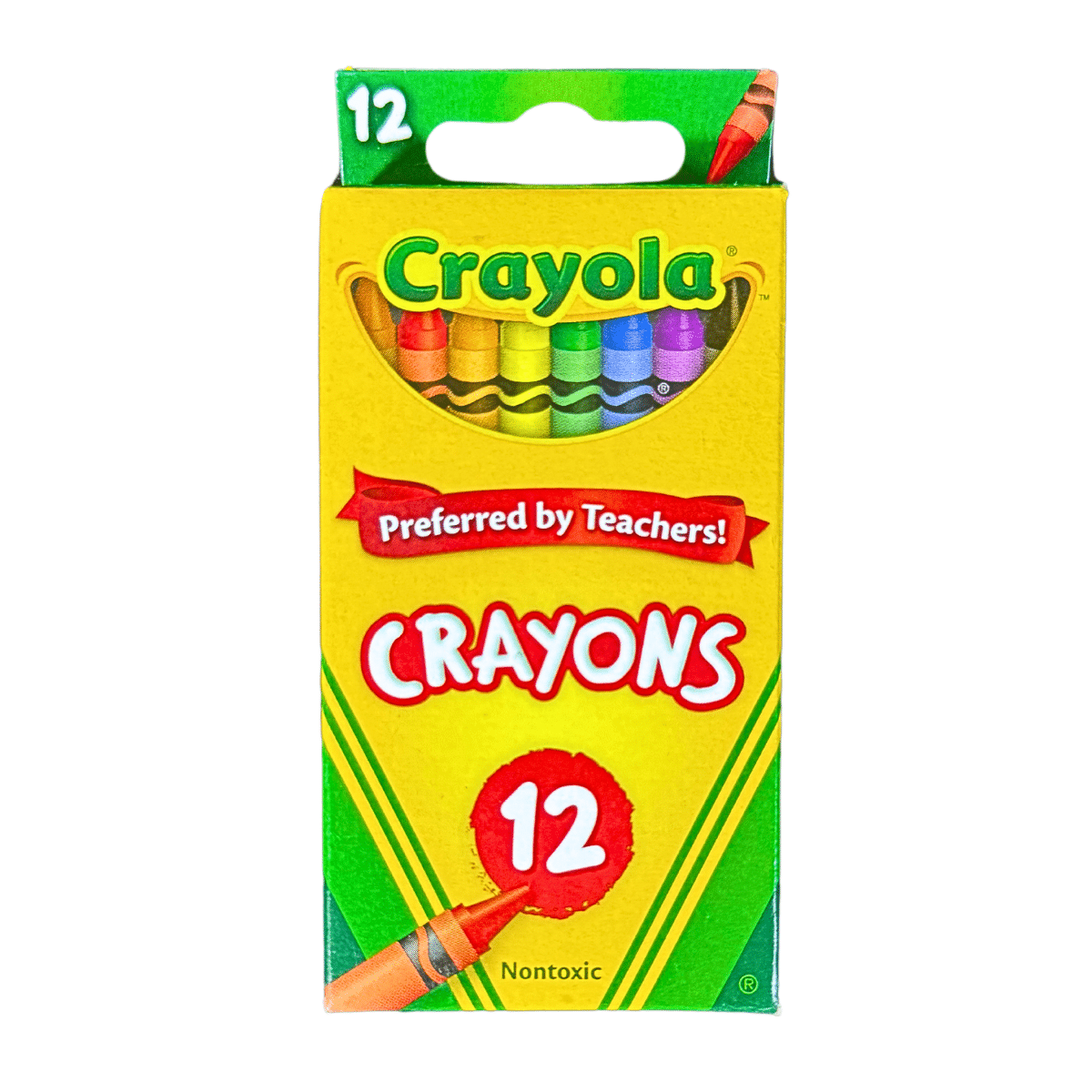 Crayones de Cera Crayola x 12 – Colores Vibrantes, No Tóxicos, Uso Escolar