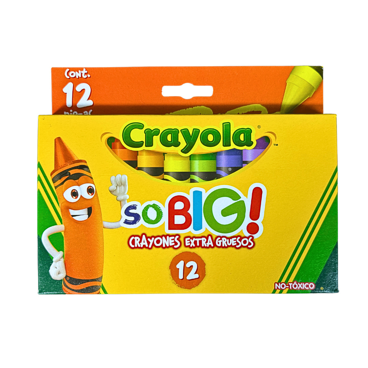 Crayones SO BIG Crayola: 12 Colores Extra Gruesos para Niños