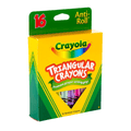 Crayones de Cera Crayola Triangulares – 16 Colores, Fáciles de Agarrar, No Tóxicos