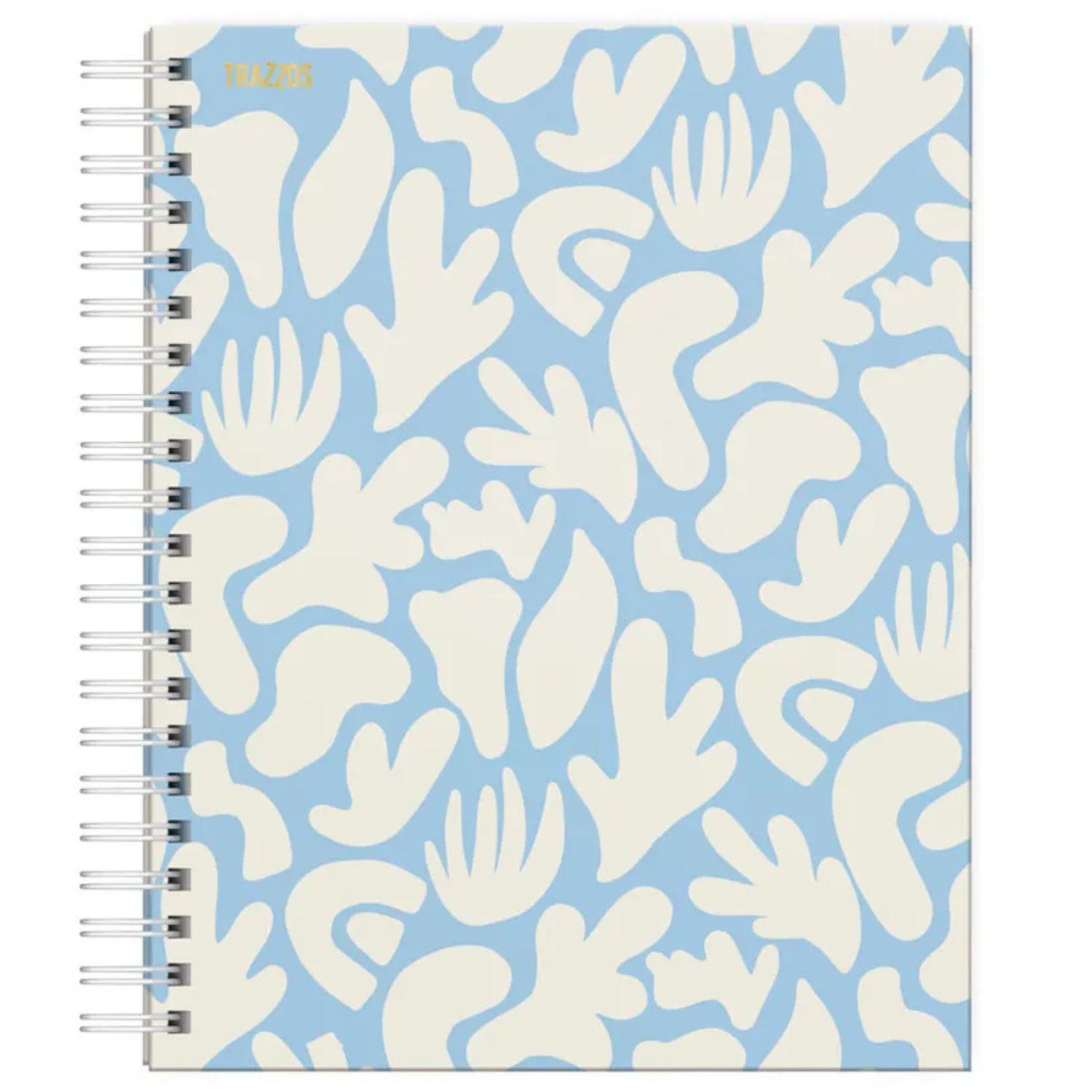 Cuaderno Universitario A4 Tapa Dura Celeste 160 Hojas + Tickers y Trazzos