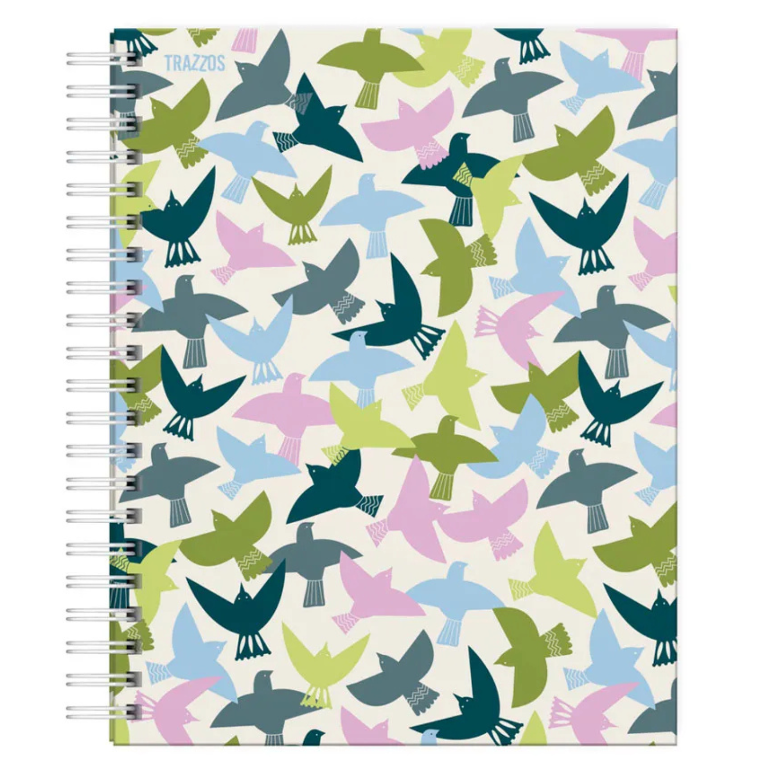 Cuaderno Universitario A4 Tapa Dura 160 Hojas Aves + Tickers y Trazzos