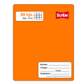 Cuaderno College Naranja Matemática Scribe 80 Hojas, 7mm
