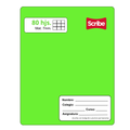 Cuaderno College Verde Matemática Scribe 80 Hojas, 7mm