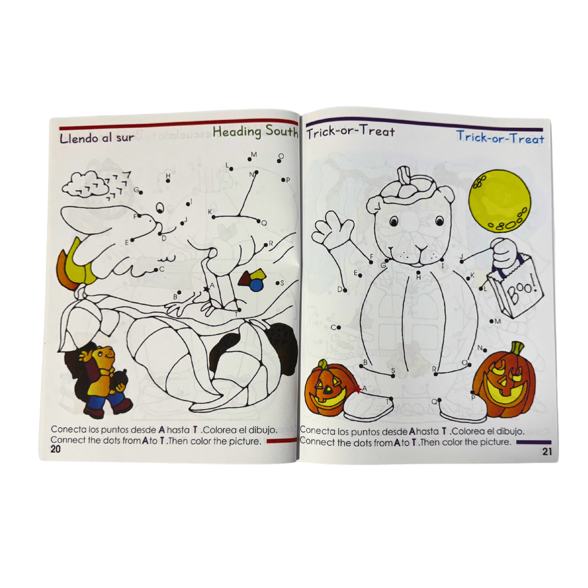 Cuaderno Para Colorear Punto A Punto Para Niños- 64 Páginas