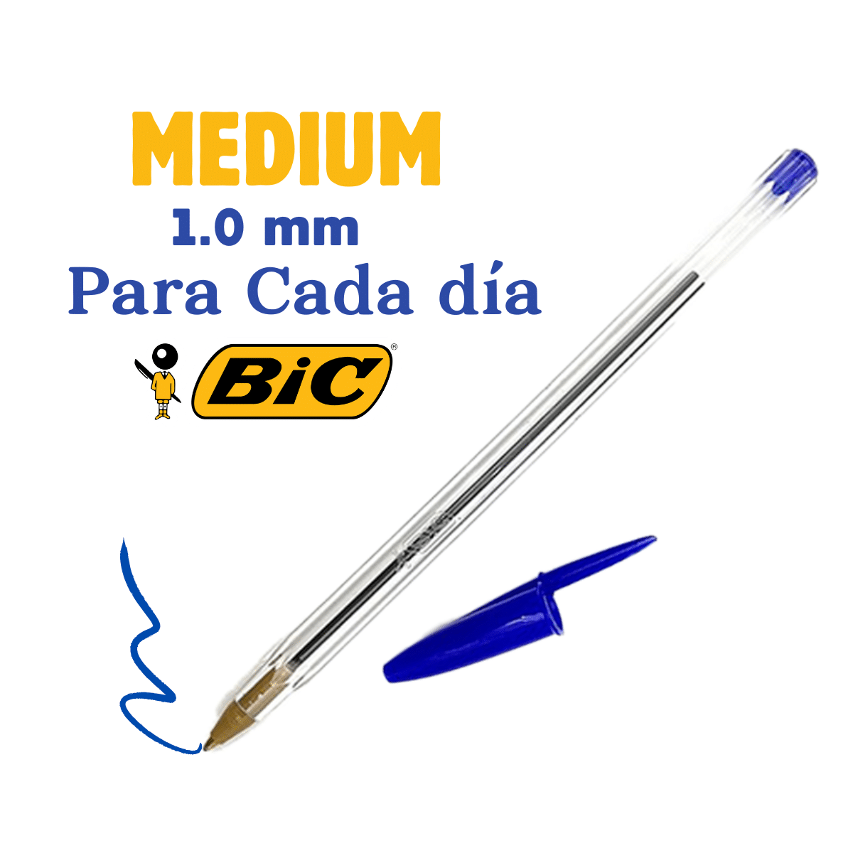Lápiz Pasta Bic Cristal Azul 1.0mm Caja x12 – Bolígrafos Clásico